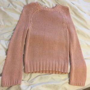 J. Crew Pink Chunky Knit Sweater